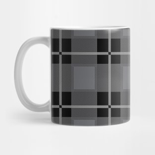 Gray and Black Flannel-Plaid Pattern Mug
